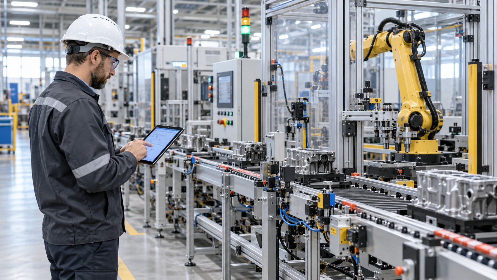 Cellule d’automatisation industrielle